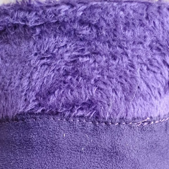 Purple Knee-high faux suede purple high heel boots size 6.5 - Picture 4 of 6
